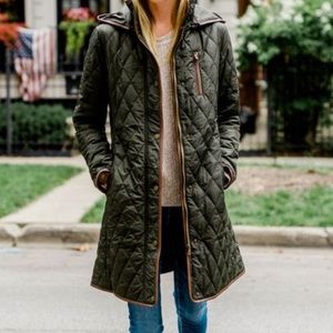 Lauren Ralph Lauren Green Quilted Jacket: Small